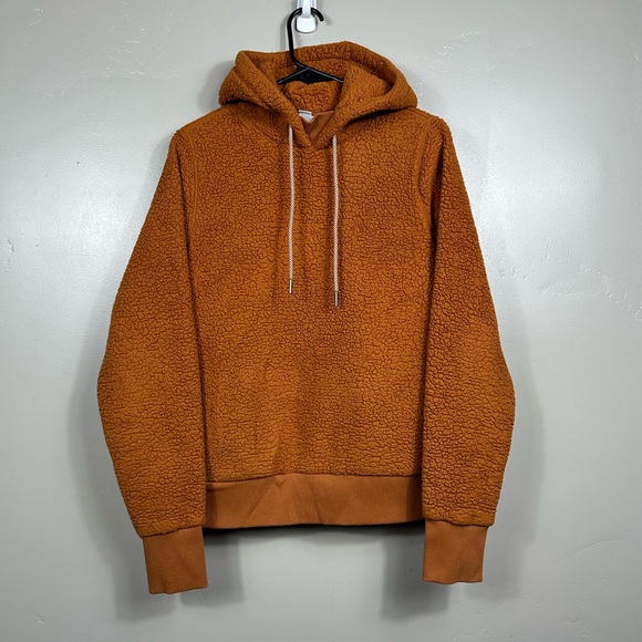 ATHLETA Tugga Sherpa Women's Cattail Brown Hoodie Size XS - Picture 3 of 8